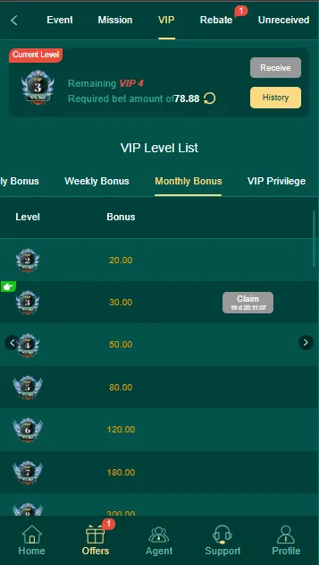 Monthly Bonus